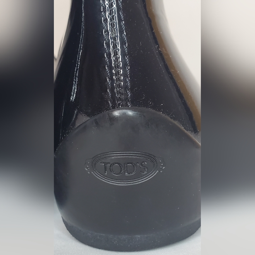 Tod's -Size 10 1/2  -Black Patent Leather Boots - Picture 8 of 12